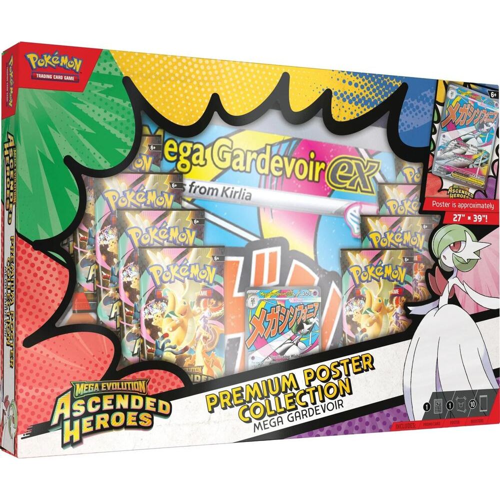 POKÉMON TCG Mega Evolution- Ascended Heroes Premium Poster Collection - PokeBox USA