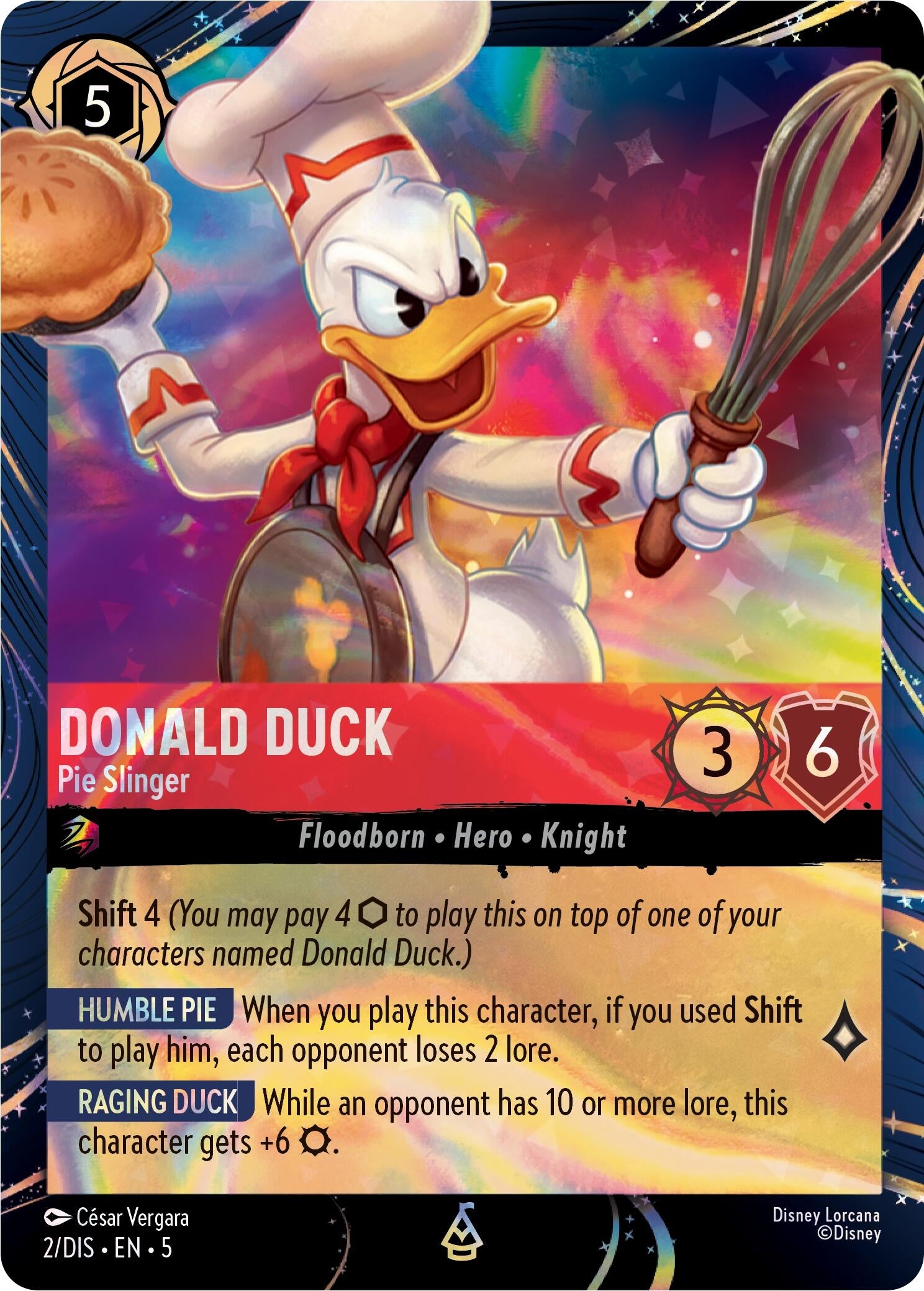 Image for Donald Duck - Pie Slinger (2) (Disney Lorcana Promo Cards) (DLPC) - Disney Lorcana