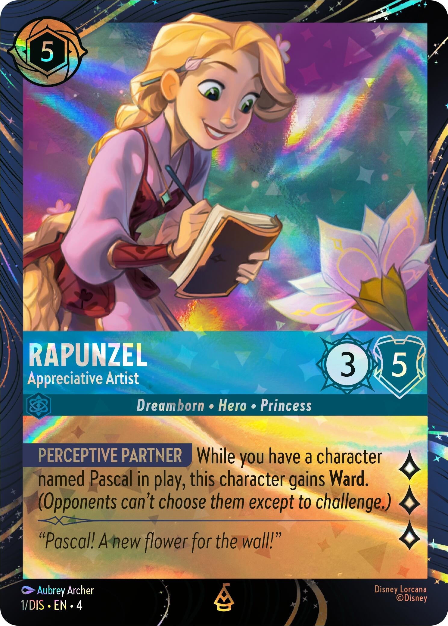 Image for Rapunzel - Appreciative Artist (1) (Disney Lorcana Promo Cards) (DLPC) - Disney Lorcana