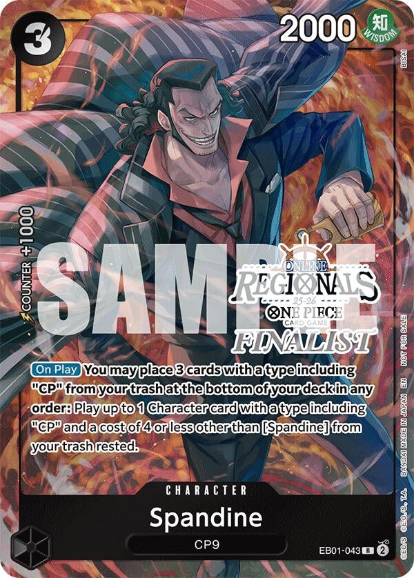 Image for Spandine (Online Regional Finalist Card Set 2025 Vol.1) (EB01-043) (One Piece Promotion Cards) (OP-PR) - One Piece Card Game