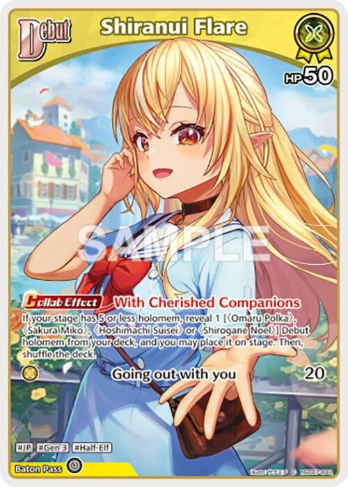 Image for Shiranui Flare (C) (hSD07-003) (hSD07-003) (SD07: Start Deck: Yellow Shiranui Flare) (SD07E) - Hololive