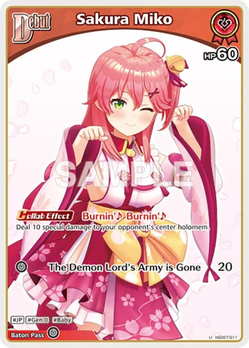 Image for Sakura Miko (U) (hSD07-011) (SD07: Start Deck: Yellow Shiranui Flare) (SD07E) - Hololive