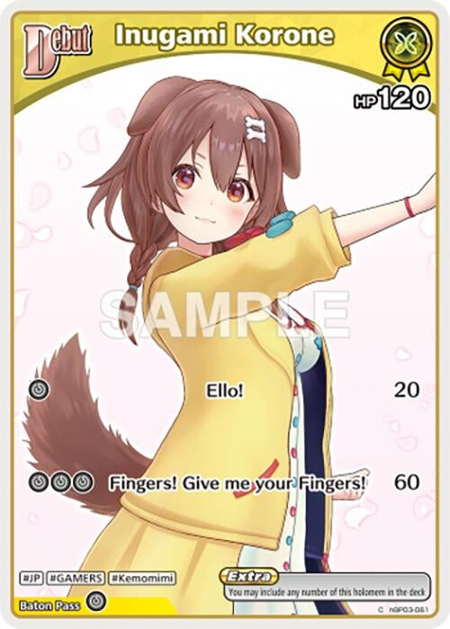 Image for Inugami Korone (C) (hBP03-061) (hBP03-061) (Elite Spark) (HBP03E) - Hololive