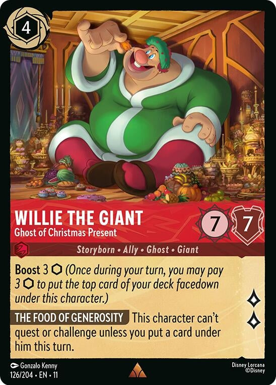 Image for Willie the Giant - Ghost of Christmas Present (126/204) (Winterspell) (11) - Disney Lorcana