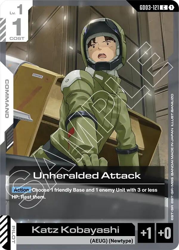 Image for Unheralded Attack (GD03-121) (Steel Requiem) (GD03) - Gundam Card Game