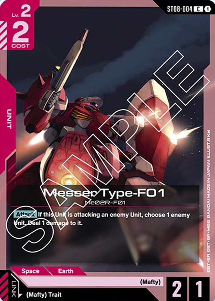 Image for Messer Type-F01 (ST08-004) (Starter Deck 08: Flash of Radiance) (ST08) - Gundam Card Game