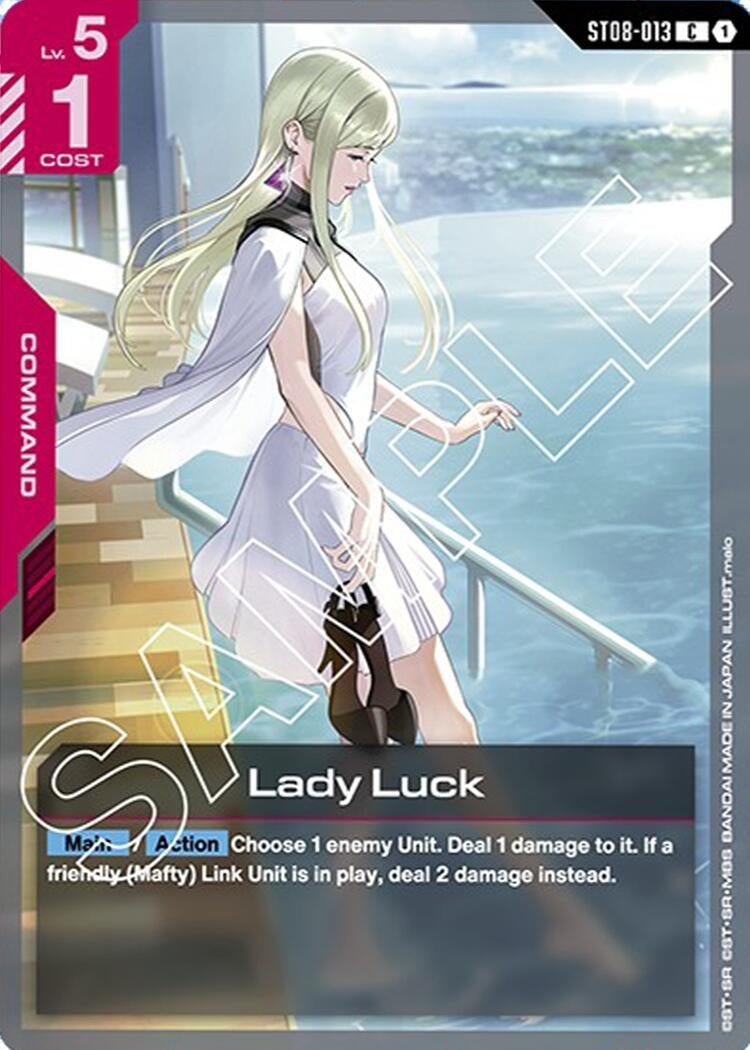 Image for Lady Luck (ST08-013) (Starter Deck 08: Flash of Radiance) (ST08) - Gundam Card Game