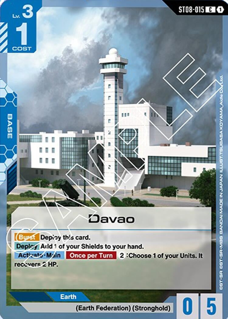 Image for Davao (ST08-015) (Starter Deck 08: Flash of Radiance) (ST08) - Gundam Card Game