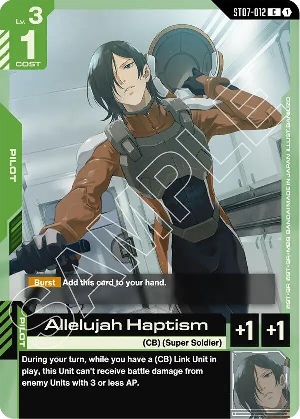 Image for Allelujah Haptism (ST07-012) (Starter Deck 07: Celestial Drive) (ST07) - Gundam Card Game