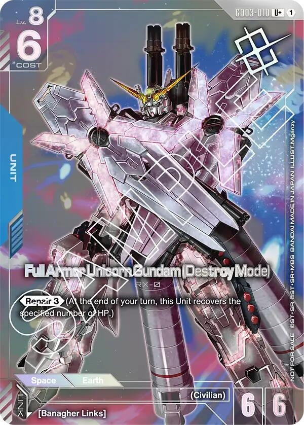Image for Full Armor Unicorn Gundam (Destroy Mode) (Store Tournament Winner Pack 03) (GD03-010) (Gundam Promotional Cards) (GCG-PR) - Gundam Card Game