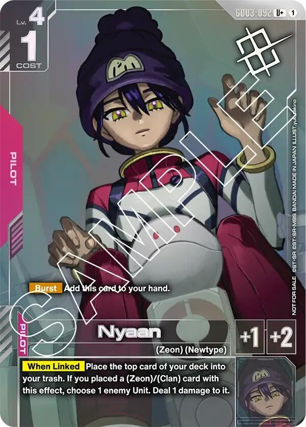 Image for Nyaan (Store Tournament Winner Pack 03) (GD03-092) (Gundam Promotional Cards) (GCG-PR) - Gundam Card Game