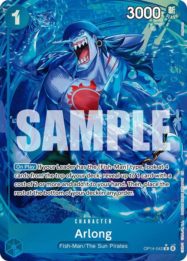 Image for Arlong (Alternate Art) (OP14-042) (The Azure Sea's Seven) (OP14) - One Piece Card Game