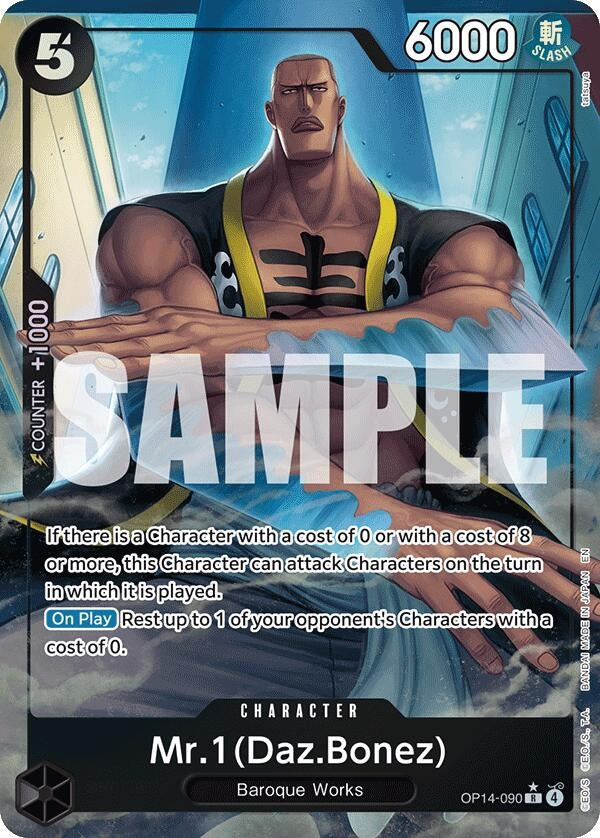 Image for Mr.1 (Daz.Bonez) (Alternate Art) (OP14-090) (The Azure Sea's Seven) (OP14) - One Piece Card Game