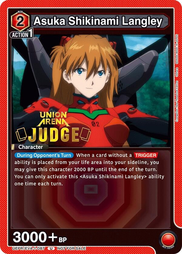 Image for Asuka Shikinami Langley (Judge Pack) (UEPR/EVA-1-087) (Union Arena Promotion Cards) (UEPR) - Union Arena