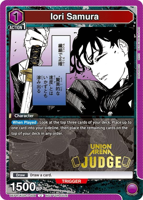 Image for Iori Samura (Judge Pack) (UEPR/KGR-1-004) (Union Arena Promotion Cards) (UEPR) - Union Arena