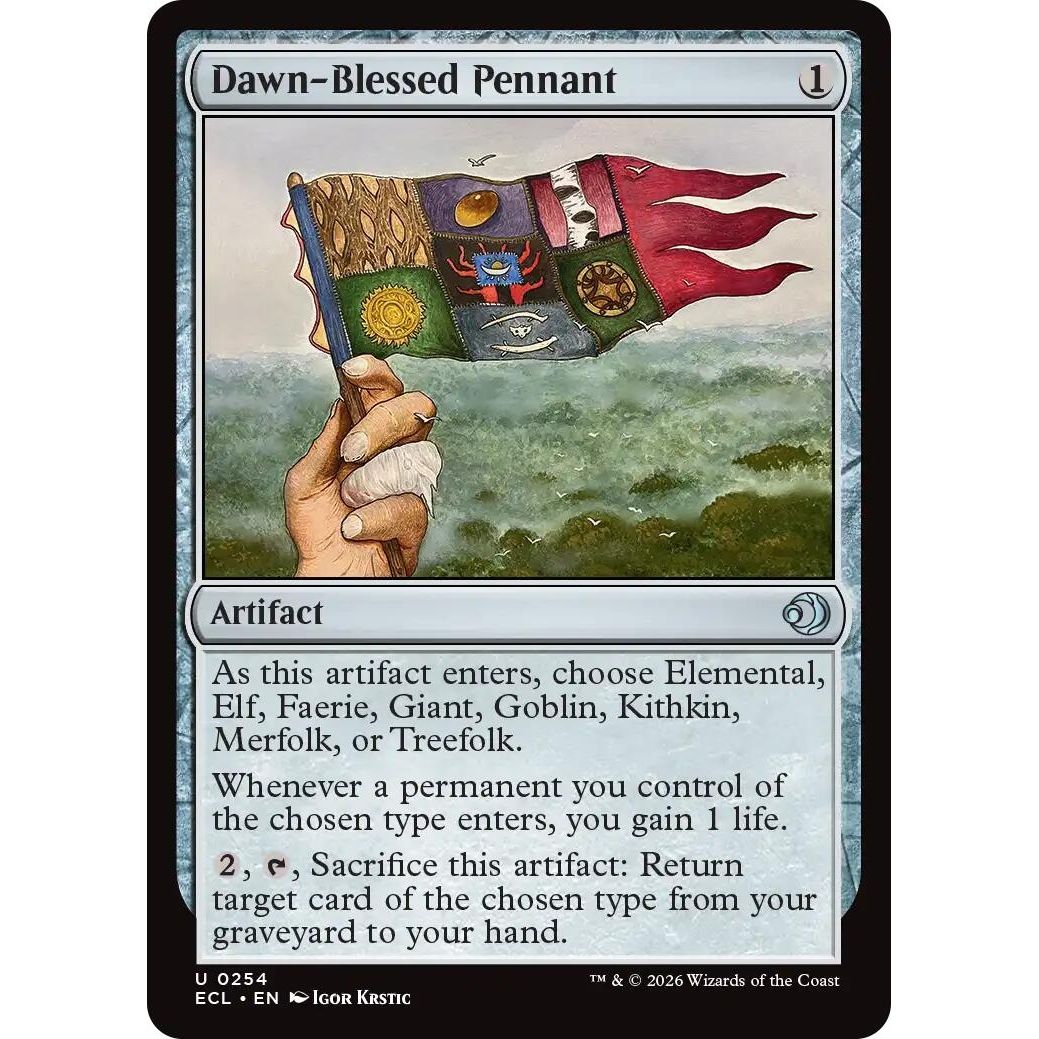 Image for Dawn-Blessed Pennant (254) (Lorwyn Eclipsed) - Magic: The Gathering