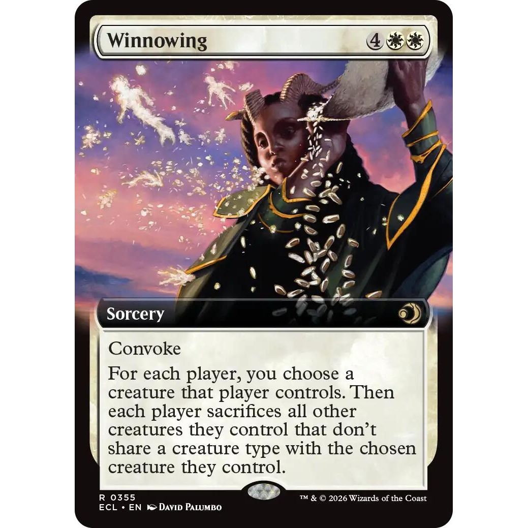 Image for Winnowing (Extended Art) (355) (Lorwyn Eclipsed) - Magic: The Gathering