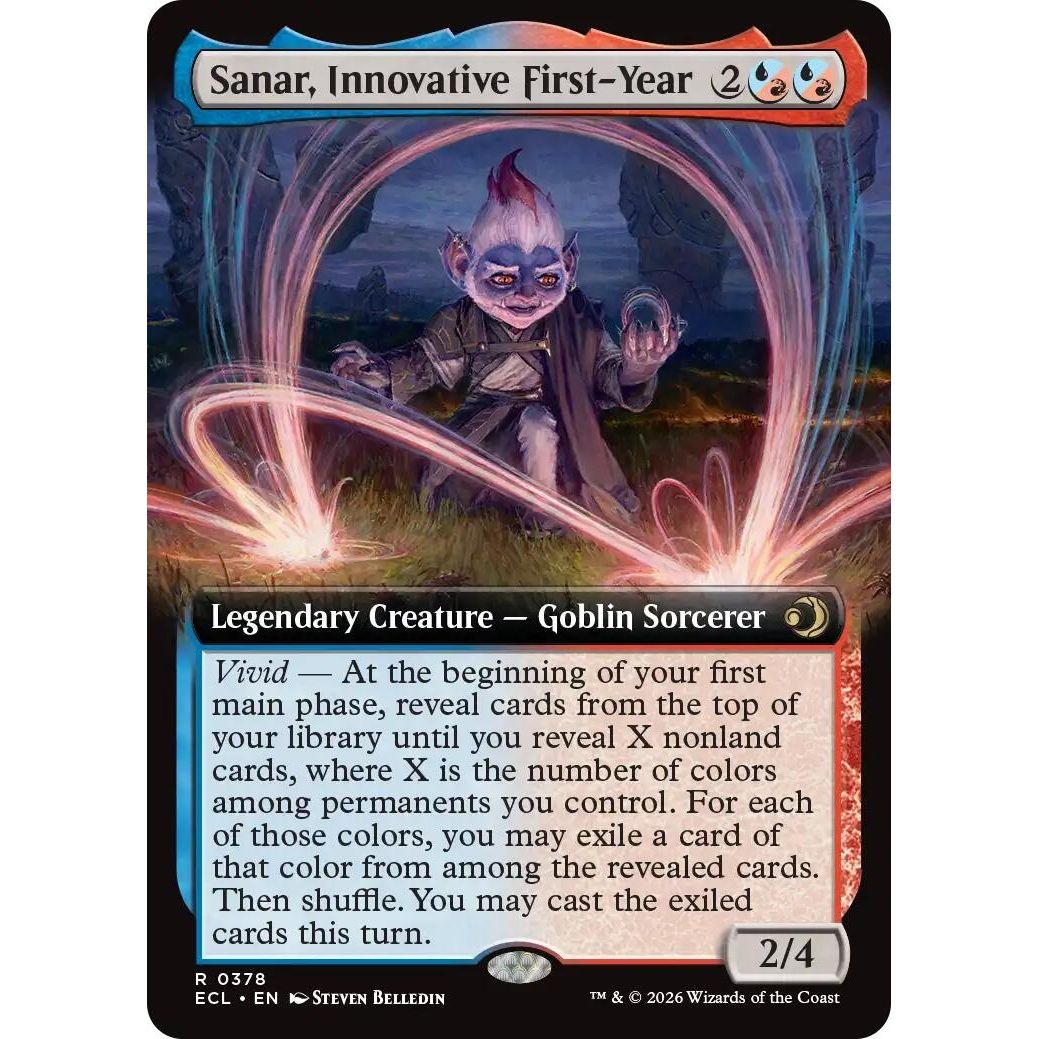 Image for Sanar, Innovative First-Year (Extended Art) (378) (Lorwyn Eclipsed) - Magic: The Gathering