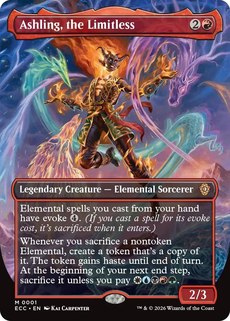 Image for Ashling, the Limitless (Borderless) (1) (Lorwyn Eclipsed) - Magic: The Gathering