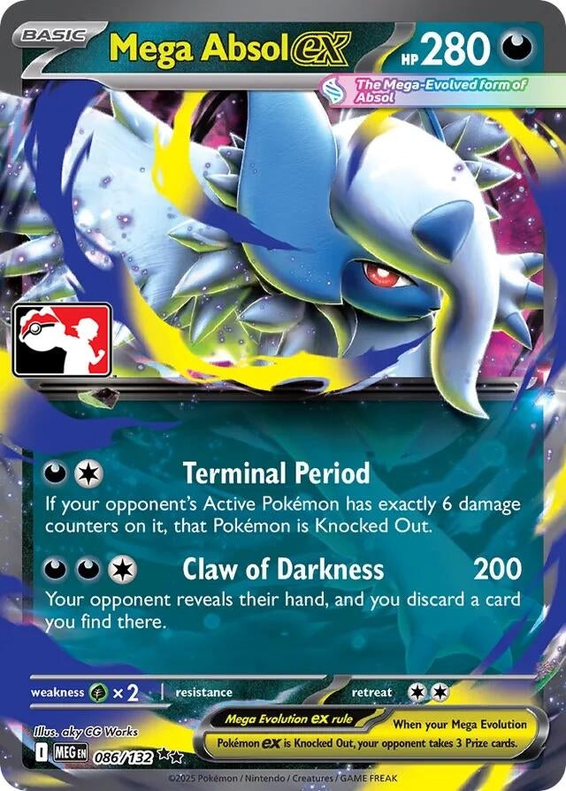 Image for Mega Absol ex (086/132) (Prize Pack Series Cards) - Pokemon