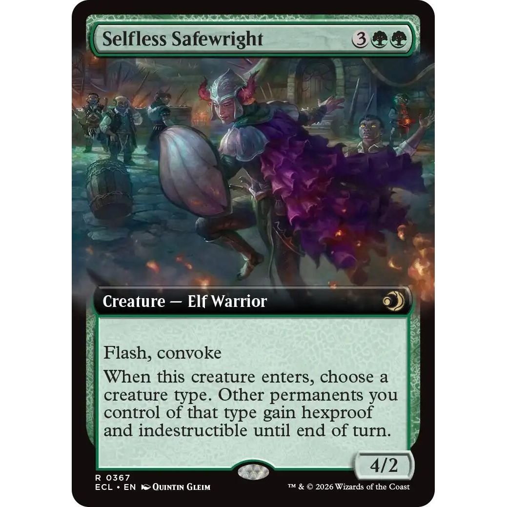 Image for Selfless Safewright (Extended Art) (367) (Lorwyn Eclipsed) - Magic: The Gathering