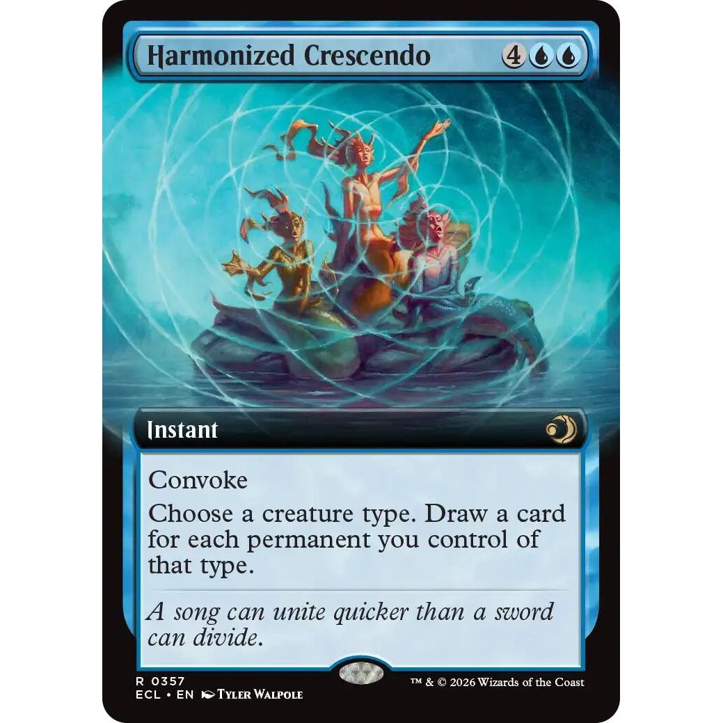 Image for Harmonized Crescendo (Extended Art) (357) (Lorwyn Eclipsed) - Magic: The Gathering
