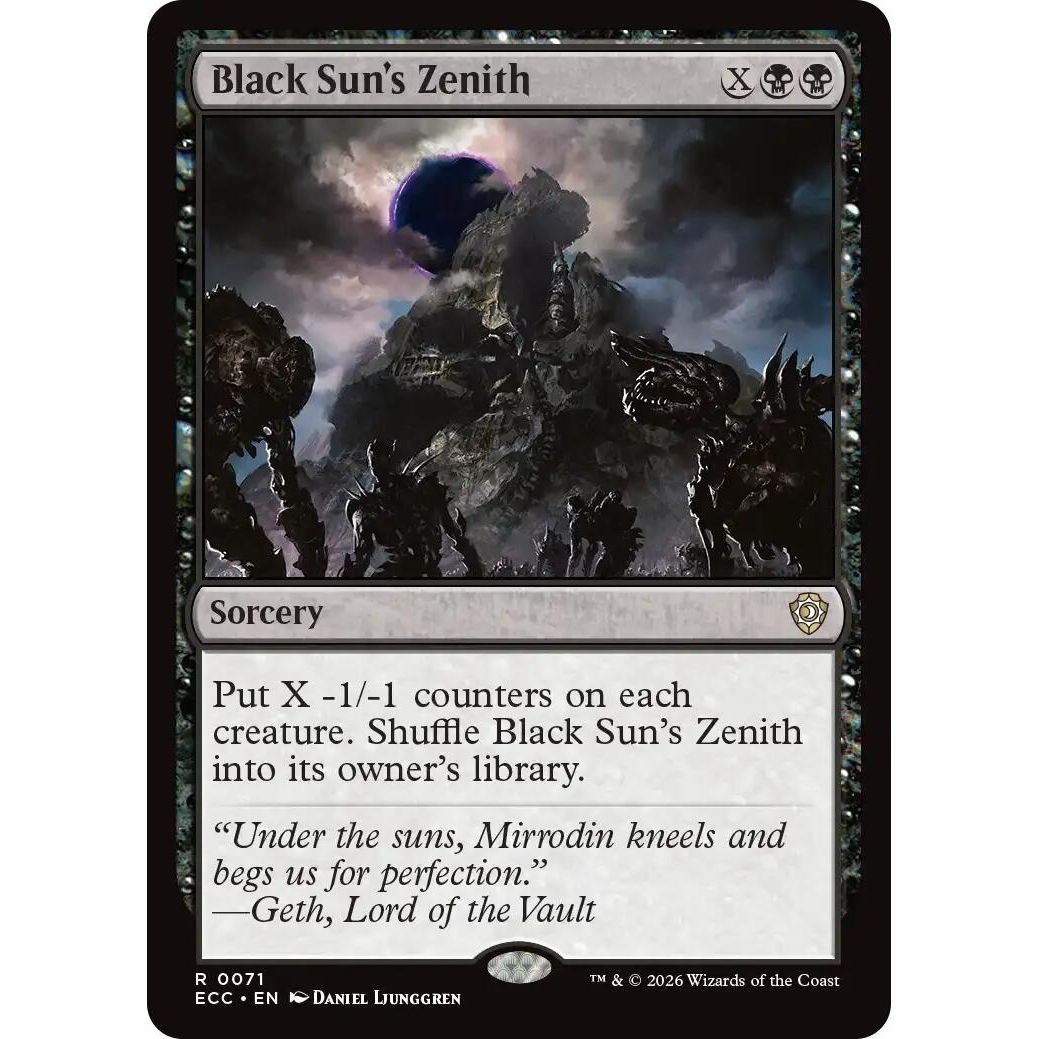 Image for Black Sun's Zenith (71) (Lorwyn Eclipsed) - Magic: The Gathering