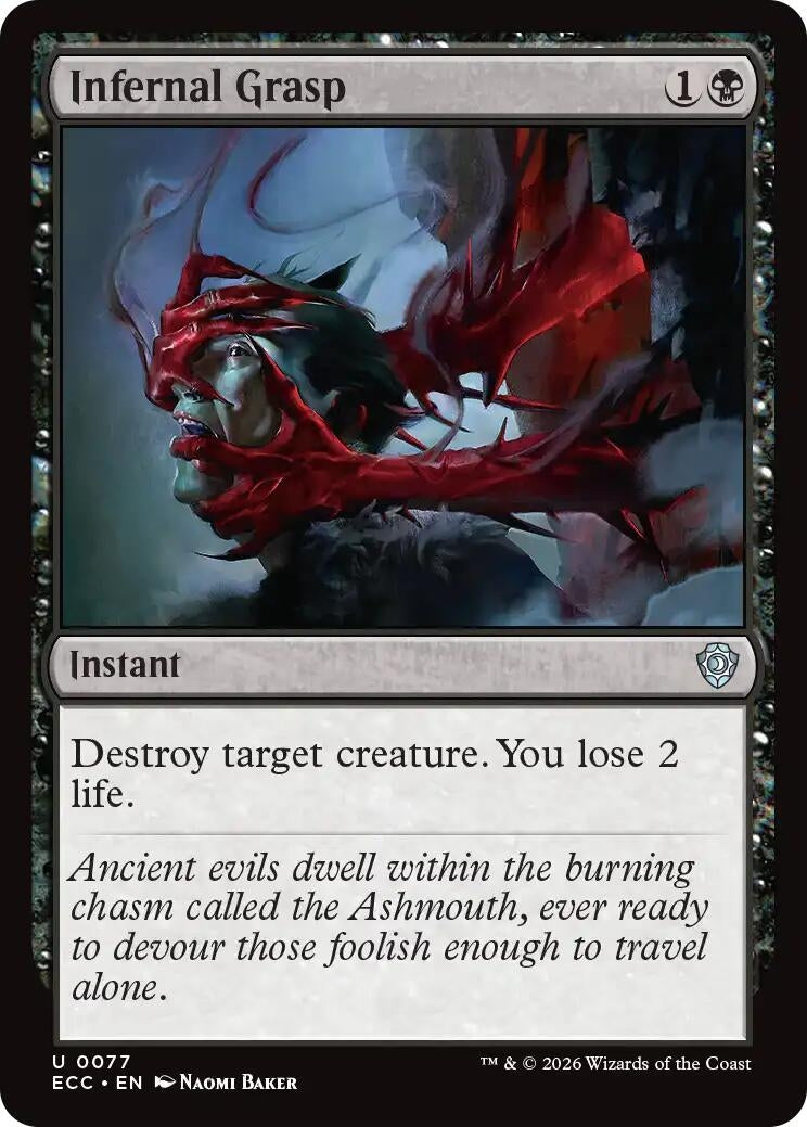 Image for Infernal Grasp (77) (Lorwyn Eclipsed) - Magic: The Gathering