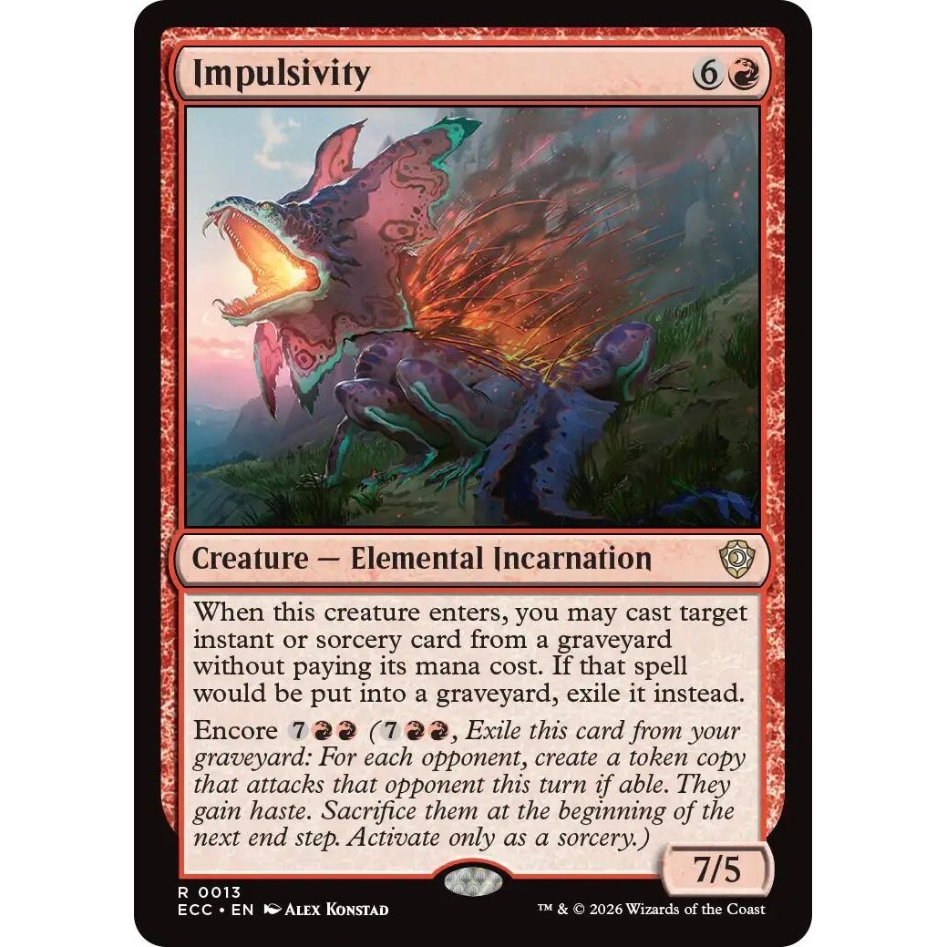 Image for Impulsivity (13) (Lorwyn Eclipsed) - Magic: The Gathering