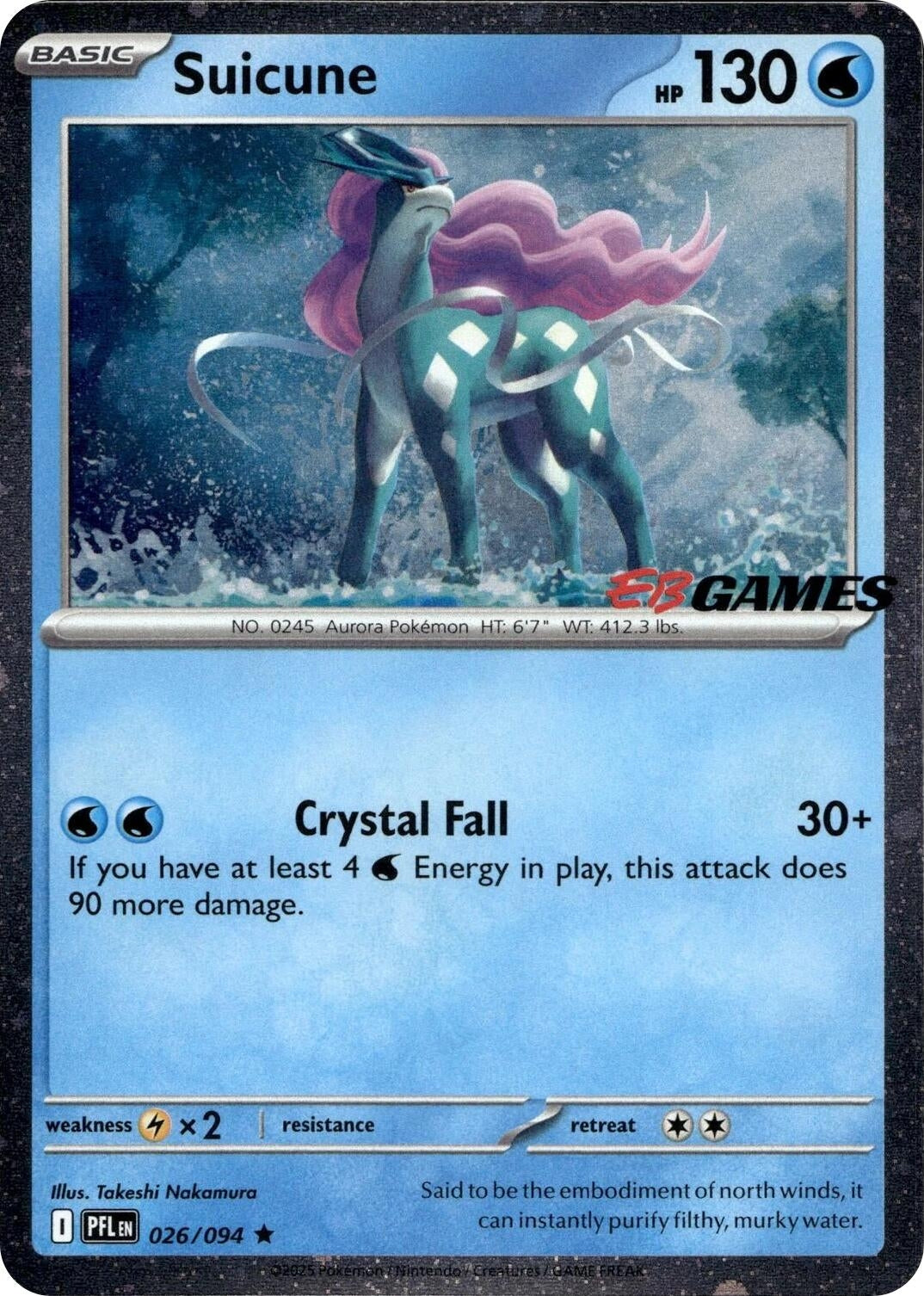 Image for Suicune (EB Games Exclusive) (026/094) (Miscellaneous Cards & Products) (MCAP) - Pokemon