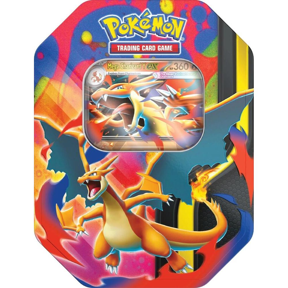 POKÉMON TCG Mega Evolution - Mega Charizard Tin - PokeBox USA