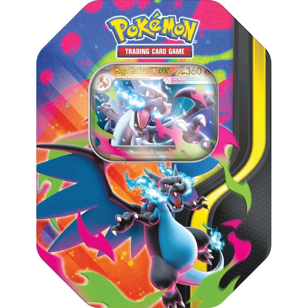 POKÉMON TCG Mega Evolution - Mega Charizard Tin - PokeBox USA