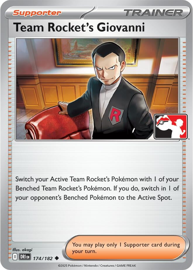 Image for Team Rocket's Giovanni (174/182) (Prize Pack Series Cards) - Pokemon