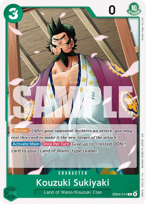 Image for Kouzuki Sukiyaki (EB04-014) (The Azure Sea's Seven) (OP14) - One Piece Card Game