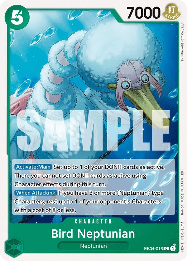 Image for Bird Neptunian (EB04-016) (The Azure Sea's Seven) (OP14) - One Piece Card Game