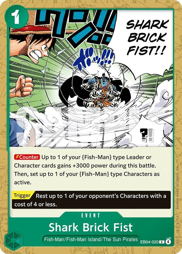 Image for Shark Brick Fist (EB04-020) (The Azure Sea's Seven) (OP14) - One Piece Card Game