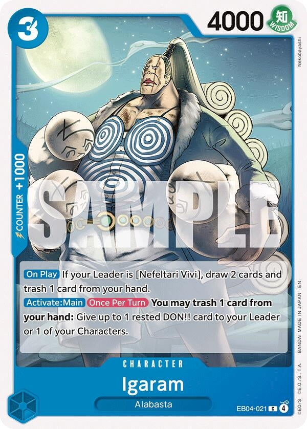 Image for Igaram (EB04-021) (The Azure Sea's Seven) (OP14) - One Piece Card Game
