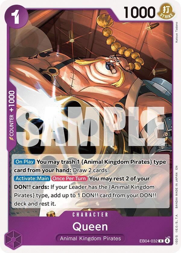 Image for Queen (EB04-032) (The Azure Sea's Seven) (OP14) - One Piece Card Game