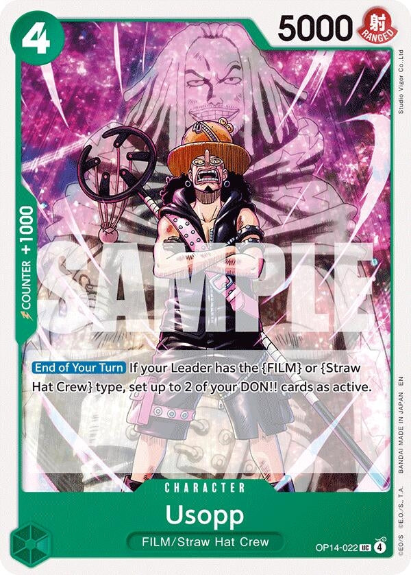Image for Usopp (OP14-022) (The Azure Sea's Seven) (OP14) - One Piece Card Game