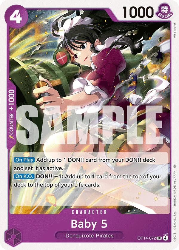Image for Baby 5 (OP14-072) (The Azure Sea's Seven) (OP14) - One Piece Card Game