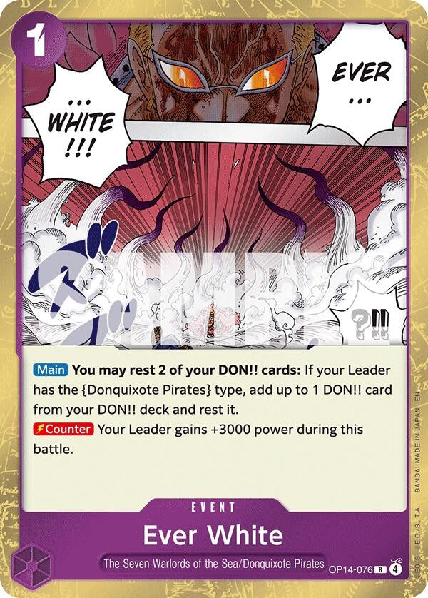 Image for Ever White (OP14-076) (The Azure Sea's Seven) (OP14) - One Piece Card Game