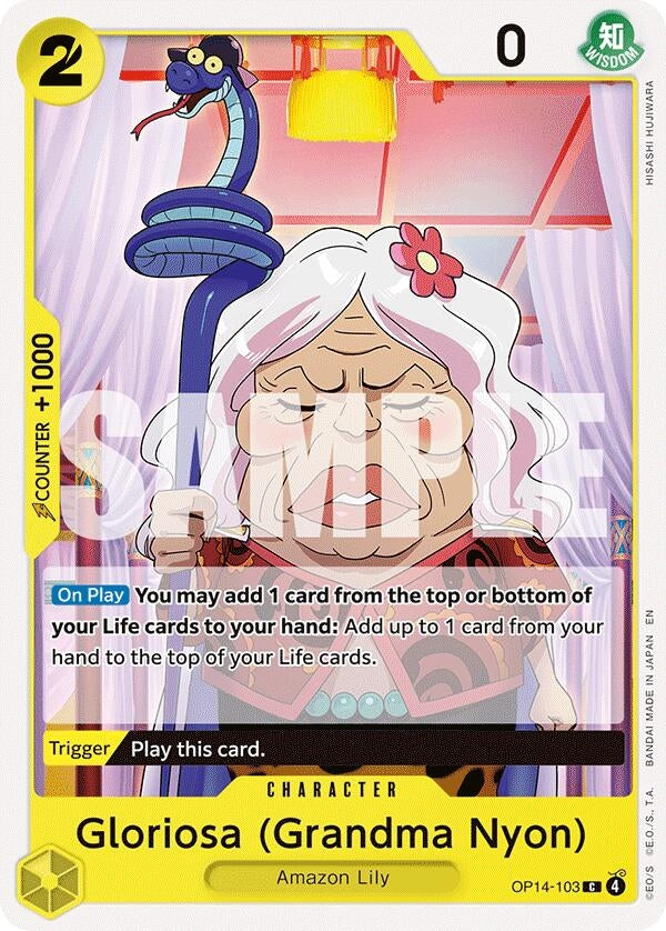 Image for Gloriosa (Grandma Nyon) (OP14-103) (The Azure Sea's Seven) (OP14) - One Piece Card Game