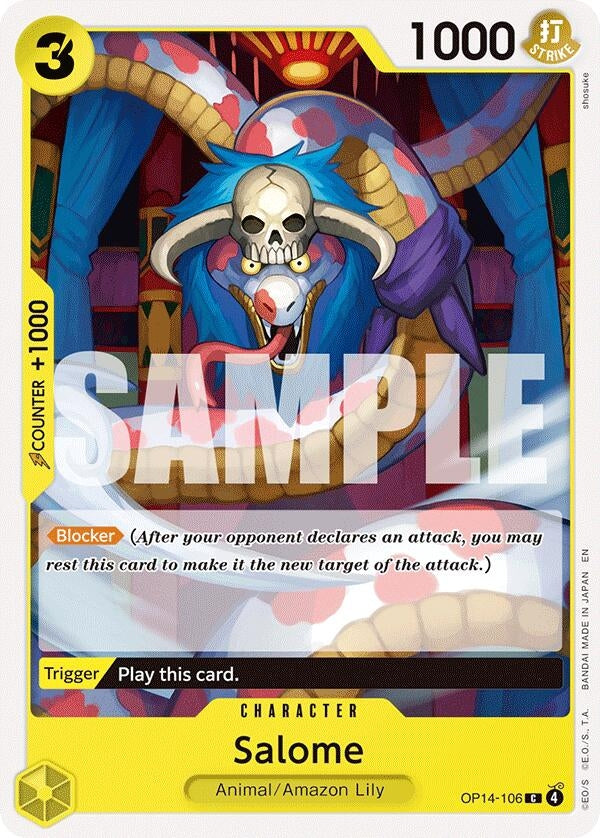 Image for Salome (OP14-106) (The Azure Sea's Seven) (OP14) - One Piece Card Game