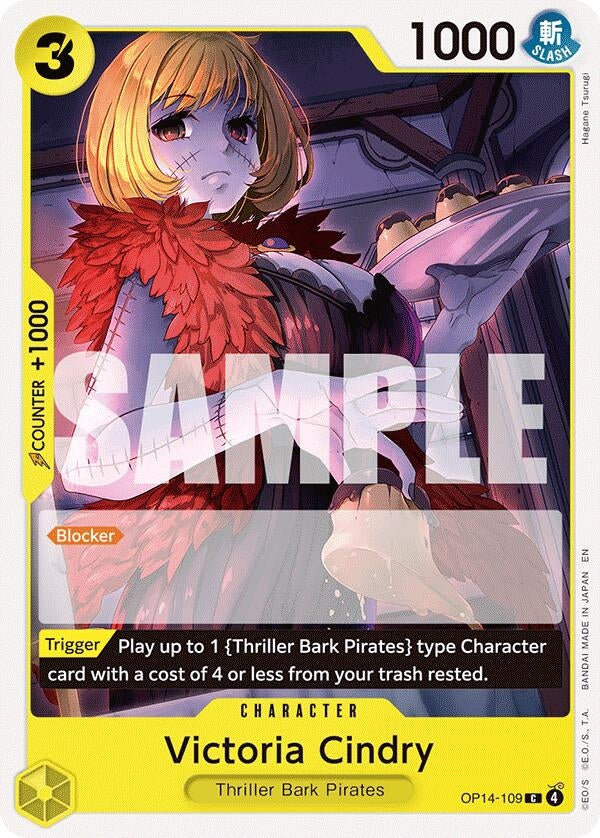 Image for Victoria Cindry (OP14-109) (The Azure Sea's Seven) (OP14) - One Piece Card Game