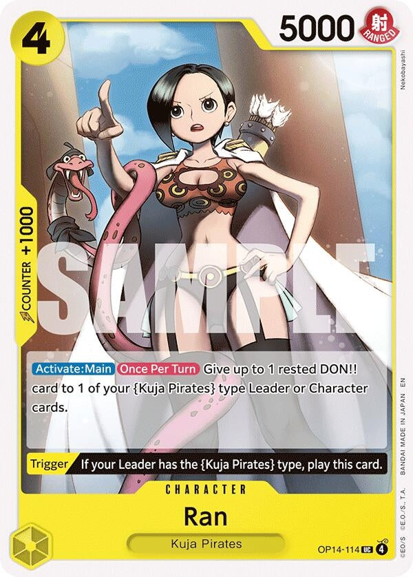 Image for Ran (OP14-114) (The Azure Sea's Seven) (OP14) - One Piece Card Game
