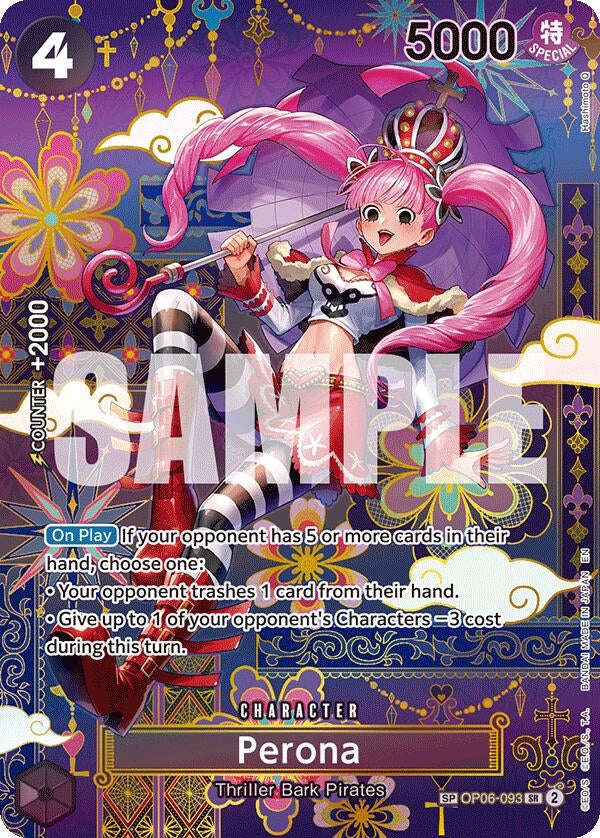 Image for Perona - OP06-093 (SP) (OP06-093) (The Azure Sea's Seven) (OP14) - One Piece Card Game