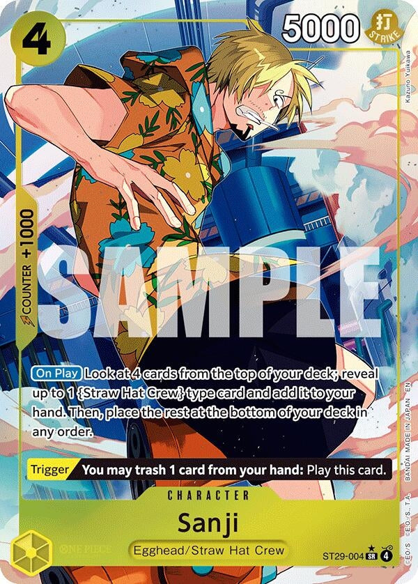 Image for Sanji (Full Art) (ST29-004) (Starter Deck 29: Egghead) (ST-29) - One Piece Card Game