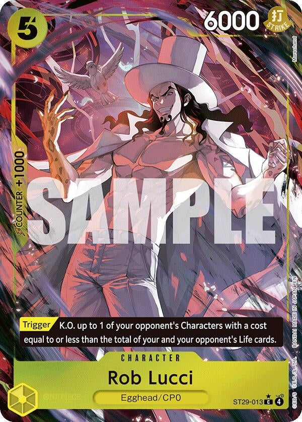 Image for Rob Lucci (Full Art) (ST29-013) (Starter Deck 29: Egghead) (ST-29) - One Piece Card Game