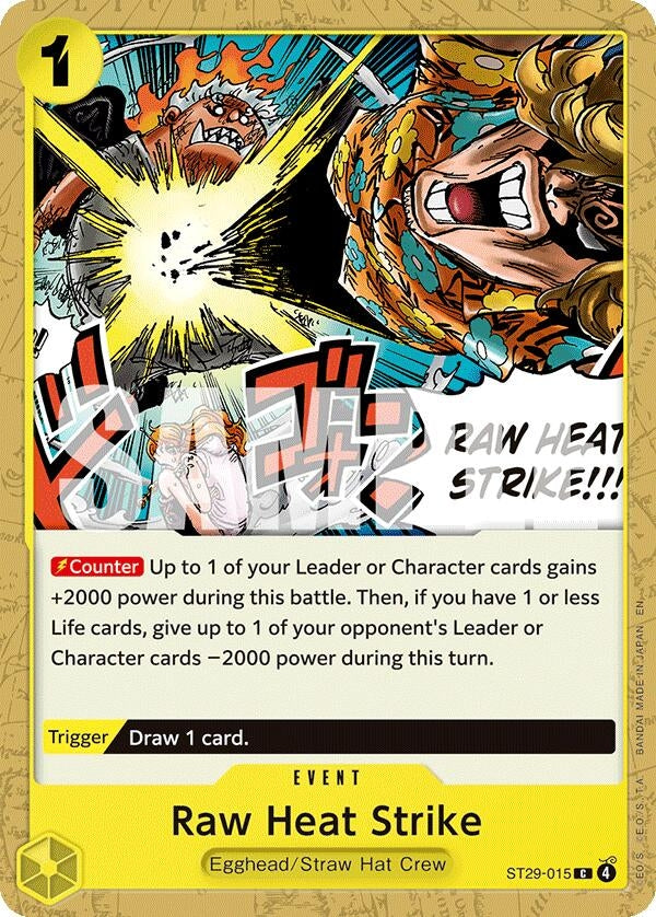 Image for Raw Heat Strike (ST29-015) (Starter Deck 29: Egghead) (ST-29) - One Piece Card Game