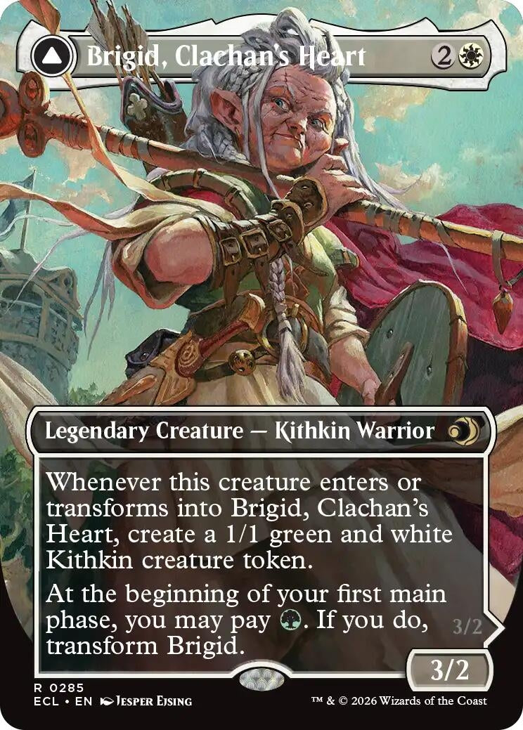Brigid, Clachan's Heart (Borderless) (285) (Lorwyn Eclipsed)